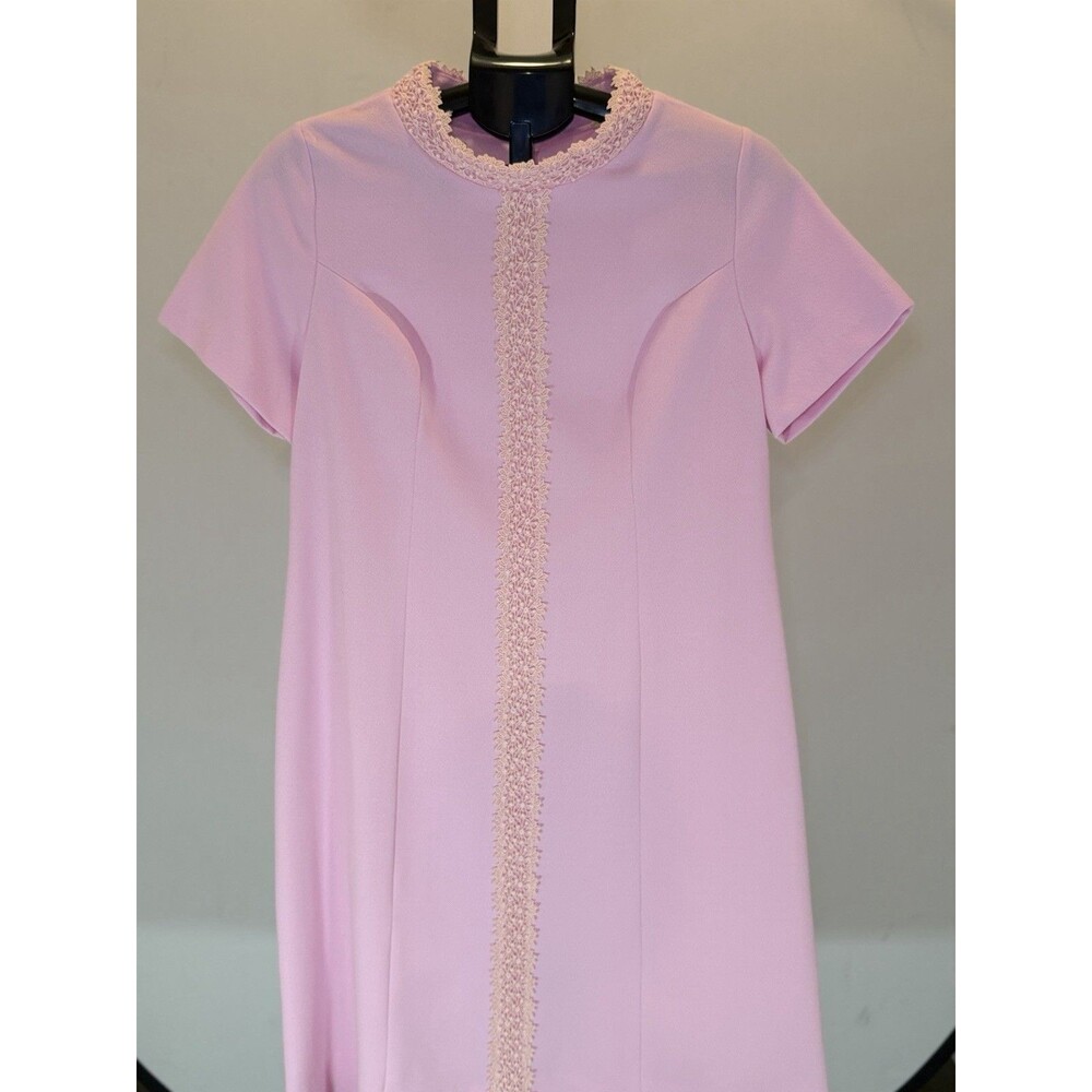 Vintage 1960s Alfred Werber Pink Coat Dress Set No Size Tag - Picture 3 of 16